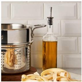 img 1 attached to 🍝 All-Clad E414S6 Stainless Steel Pasta Pot with Insert Cookware, 6-Quart, Silver - Ultimate Tool for Pasta Lovers!