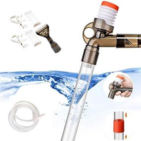 img 4 attached to 🐠 STARROAD-TIM Fish Tank Aquarium Gravel Cleaner: Long Nozzle Water Changer and Filter Cleaning Kit with Air-Pressing Button and Adjustable Water Flow Controller