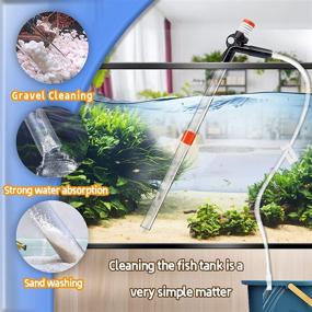 img 3 attached to 🐠 STARROAD-TIM Fish Tank Aquarium Gravel Cleaner: Long Nozzle Water Changer and Filter Cleaning Kit with Air-Pressing Button and Adjustable Water Flow Controller