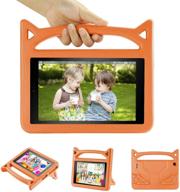 dinines shockproof handle stand kids-friendly cover case for all-new 🧡 tablet 8 2020, orange - 10th generation hd display tablet 2020 release logo