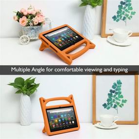 img 1 attached to Dinines Shockproof Handle Stand Kids-Friendly Cover Case for All-New 🧡 Tablet 8 2020, Orange - 10th Generation HD Display Tablet 2020 Release