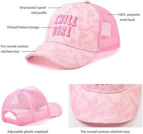 img 1 attached to Washed Cotton Baseball Cap for Big Little Kids: Adjustable Unbranded Hat for Boys and Girls