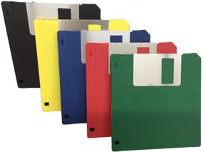 img 2 attached to 🌈 Pack of 10 Assorted Rainbow Colored Unformatted 3.5" DD2 720KB Floppy Disks Diskettes