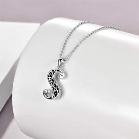 img 3 attached to ONEFINITY 925 Sterling Silver Ashes Urn Necklace Initial Letter Pendant - Memorial Cremation Keepsake Jewelry