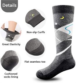 img 2 attached to ❄️ Kids Ski Socks (2 Pairs/3 Pairs) | Warm Soft OTC Non-Slip Cuff for Boys & Girls | Winter Skiing & Outdoor Activities