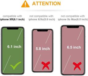 img 3 attached to 📱 KIHUWEY iPhone XR Wallet Case with Credit Card Holder: Premium Leather, Kickstand, Shockproof, Protective Cover (Orange, 6.1 Inch)