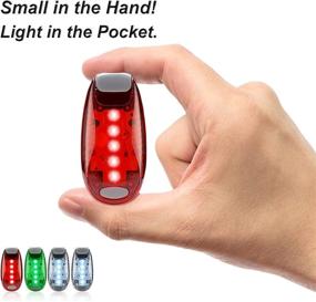 img 1 attached to 🚣 Enhanced Boat Navigation Lights: 4pcs LED Safety Lights with 3 Flashing Modes - Easy Clip-On Kit for Bow, Stern, Mast, and Paddle - Perfect Kayaking, Pontoon, and Yachting Accessory - Red Green White