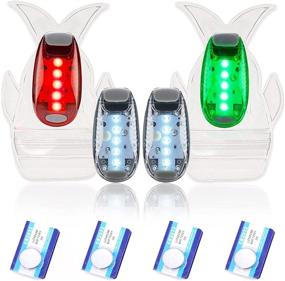 img 4 attached to 🚣 Enhanced Boat Navigation Lights: 4pcs LED Safety Lights with 3 Flashing Modes - Easy Clip-On Kit for Bow, Stern, Mast, and Paddle - Perfect Kayaking, Pontoon, and Yachting Accessory - Red Green White