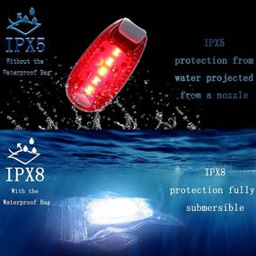 img 2 attached to 🚣 Enhanced Boat Navigation Lights: 4pcs LED Safety Lights with 3 Flashing Modes - Easy Clip-On Kit for Bow, Stern, Mast, and Paddle - Perfect Kayaking, Pontoon, and Yachting Accessory - Red Green White