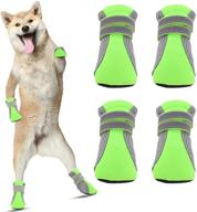 🐾 aofitee mesh dog boots: reflective, breathable paw protectors with anti-slip sole for walking, hiking, running - set of 4 logo