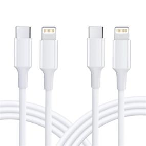 img 4 attached to Amoner USB C к кабелю Lightning: Быстрая зарядка 20W 2Pack - MFi ⚡️ Certified для iPhone 13/12 Series - Кабель Lightning для USB-C, совместимый с iPhone11/XS MAX