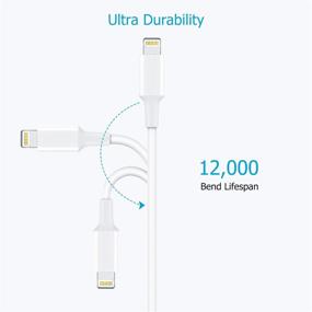 img 1 attached to Amoner USB C к кабелю Lightning: Быстрая зарядка 20W 2Pack - MFi ⚡️ Certified для iPhone 13/12 Series - Кабель Lightning для USB-C, совместимый с iPhone11/XS MAX