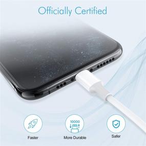 img 3 attached to Amoner USB C к кабелю Lightning: Быстрая зарядка 20W 2Pack - MFi ⚡️ Certified для iPhone 13/12 Series - Кабель Lightning для USB-C, совместимый с iPhone11/XS MAX