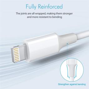 img 2 attached to Amoner USB C к кабелю Lightning: Быстрая зарядка 20W 2Pack - MFi ⚡️ Certified для iPhone 13/12 Series - Кабель Lightning для USB-C, совместимый с iPhone11/XS MAX