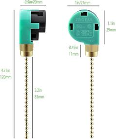 img 1 attached to 👉 Cenipar ZE-268s6 Ceiling Fan Switch Zing Ear Gold: 2 Pack of Pull Chain 3 speed 4 wire Switches for Ceiling Fans, Wall Lamps, Cabinet Light