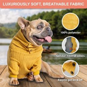 img 2 attached to 🐾 Stylish & Cozy Turtleneck Sweaters for Dogs & Cats – Soft, Breathable, Stretchy Thermal Pullovers in Various Sizes – Optimal Comfort for Your Furry Friends