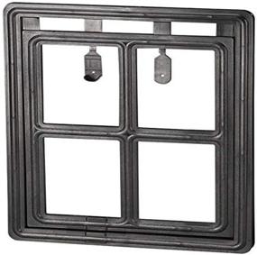 img 1 attached to 🐾 Black Pet Screen Door, 12x16, Saint-Gobain ADFORS FCS6600-A