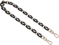 👜 sturdy chunky acrylic purse strap: bag chain handle replacement with clasps - handbag chains accessories for bag making logo