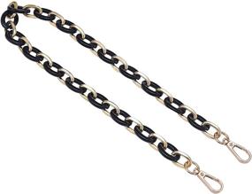 img 4 attached to 👜 Sturdy Chunky Acrylic Purse Strap: Bag Chain Handle Replacement with Clasps - Handbag Chains Accessories for Bag Making