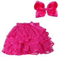 bgfks hairbow ballet girls' clothing with layered matching design logo