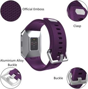 img 3 attached to VINIKI Waterproof Compatible Fitbit Purple