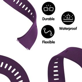 img 1 attached to VINIKI Waterproof Compatible Fitbit Purple