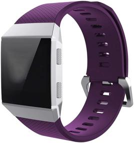 img 4 attached to VINIKI Waterproof Compatible Fitbit Purple