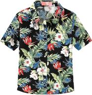 sslr floral button sleeve hawaiian girls' clothing in tops, tees & blouses logo