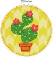 🌵 dazzling handmade cactus: dimensions needle crafts 6'' wool felt applique embroidery kit logo