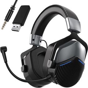 img 4 attached to 🎧 BEAVIIOO 5.8G Wireless Gaming Headset: PS4/PS5/PC Compatible, Immersive Lossless Audio, Xbox/Switch Wired Mode, USB Port, Noise Cancelling Mic, Comfortable Air Ear Cushions