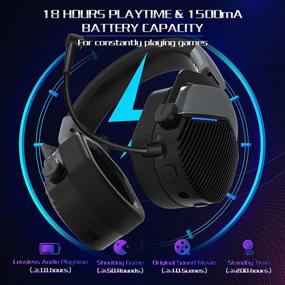 img 1 attached to 🎧 BEAVIIOO 5.8G Wireless Gaming Headset: PS4/PS5/PC Compatible, Immersive Lossless Audio, Xbox/Switch Wired Mode, USB Port, Noise Cancelling Mic, Comfortable Air Ear Cushions