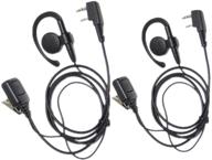 🎧 pack of 2 pin ear-clip ear hook security earpiece headset earphone with ptt and mic, compatible for kenwood tk3170 tk3173 tk3200 tk3201 two way radio walkie talkie, lsgoodcare logo