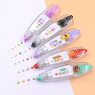 🐱 cute novelty sticker pen machine decorative correction tape with cat, dog, owl - ideal for scrapbooking, diary, planner, journal, and diy crafts logo