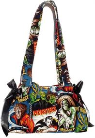 img 4 attached to 👹 Spooky Style: Hemet Horror Movie Hollywood Monsters Purse Unleashed!