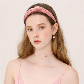 img 1 attached to 👱 Haquno Headbands for Women: 10-Pack Fabric Hair Band Accessories with Elastic Head Wrap – Cute Outdoor Hair Accessories for Women