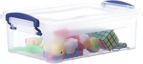 img 4 attached to Superio Clear Storage Bin with Lid - Stackable & Snap Lock Closure (2 Quart) - Organize with Ease!