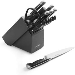 img 3 attached to 🔪 Farberware 15-Piece Graphite Knife Block Set: Forged, Triple Riveted, and High-Quality