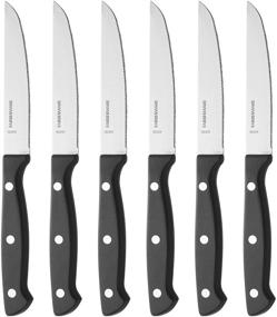 img 1 attached to 🔪 Farberware 15-Piece Graphite Knife Block Set: Forged, Triple Riveted, and High-Quality