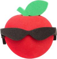 красное яблоко со солнечными очками coolballs: идеальный антенный топпер, подвеска на зеркало и приятель-погремушка для автомобиля логотип