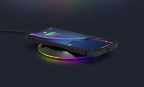 img 2 attached to 🔌 RapidX Prismo RGB 10W Qi Certified Wireless Charging Pad: Stylish and Efficient Charging for Your Devices