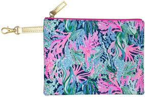 img 2 attached to Lilly Pulitzer Soft Padded Tech Sleeve: Stylish Laptop Case with Zip Pouch for Accessories (up to 15 Inch), Reintroducing the Mermaid Trend