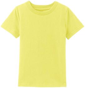 img 4 attached to 👶 A&amp;J DESIGN Baby &amp; Toddler Heavyweight Cotton Short Sleeve T-Shirts: Comfortable and Stylish Choices for Your Little Ones