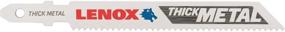 img 1 attached to 🔪 Lenox Tools 1991560 T-Shank Thick Metal Cutting Jig Saw Blade, 3.625" x 0.375" 14 TPI, Pack of 5