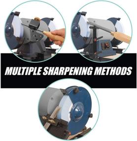 img 2 attached to 🔪 Precision Grind Sharpening System - Ideal for Lathe Turning Tools, Chisels, Skews, Gouges & More! Includes Multi-Grind Jig, Slotted Platform, and Tool Rest