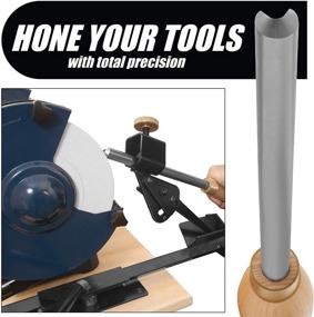 img 3 attached to 🔪 Precision Grind Sharpening System - Ideal for Lathe Turning Tools, Chisels, Skews, Gouges & More! Includes Multi-Grind Jig, Slotted Platform, and Tool Rest