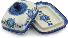 img 3 attached to Polish Pottery Butter 7 Inch Poppies