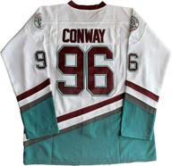 charlie conway #96 adam banks #99 ducks movie ice hockey jersey 90s hip hop adult clothing - perfect for party enthusiasts! логотип