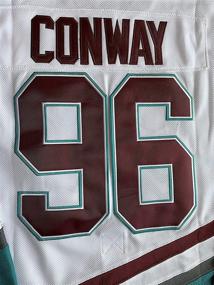 img 1 attached to Charlie Conway #96 Adam Banks #99 Ducks Movie Ice Hockey Jersey 90S Hip Hop Adult Clothing - Perfect for Party Enthusiasts!