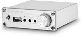 img 4 attached to Douk Audio M1 Mini Bluetooth 5.0 Power Amplifier: Compact Stereo Receiver with USB Music Player (Silver)