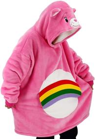 img 3 attached to Stay Cozy with vavalad Pink Bear Wearable Blanket Sweatshirt - Perfect TV-Blanket for Cosplay and All-Day Comfort for Men, Women, and Teens (One Size Fits All)